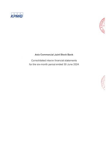 Thumbnail Asia Commercial Joint Stock Bank Half-year Report 2024-h1