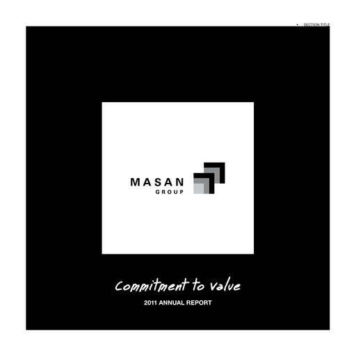 Thumbnail Masan Group Annual Report 2011