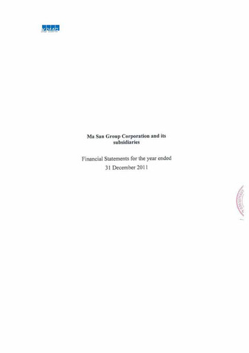 Thumbnail Masan Group Financial Statement 2011