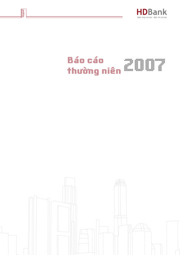 Thumbnail HD Bank (Ho Chi Minh City Development Joint Stock Commercial Bank) Annual Report 2007