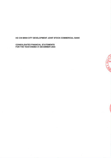 Thumbnail HD Bank (Ho Chi Minh City Development Joint Stock Commercial Bank) Financial Statement 2023