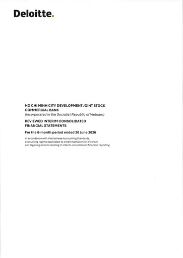 Thumbnail HD Bank (Ho Chi Minh City Development Joint Stock Commercial Bank) Half-year Report 2026-h1