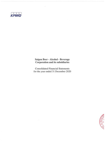 Thumbnail Sabeco Brewery (Saigon Beer) Financial Statement 2020
