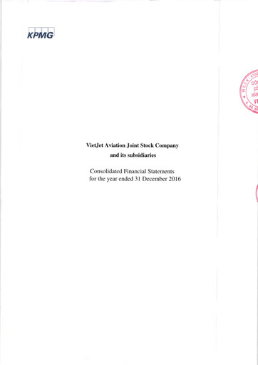 Thumbnail VietJet Aviation Financial Statement 2016