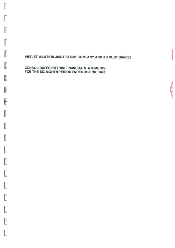 Thumbnail VietJet Aviation Financial Statement 2023-h1