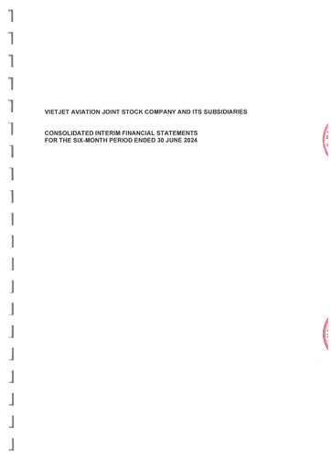 Thumbnail VietJet Aviation Financial Statement 2024-h1