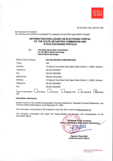 Thumbnail SSI Securities Corporation Financial Statement 2020