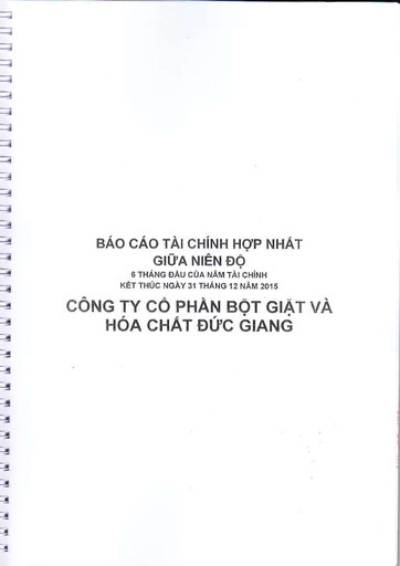 Thumbnail Duc Giang Chemicals Group Half-year Report 2015-h1
