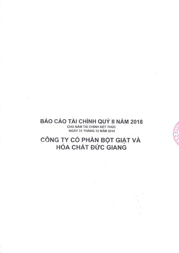 Vorschaubild Duc Giang Chemicals Group Quartalsbericht 2018-q2