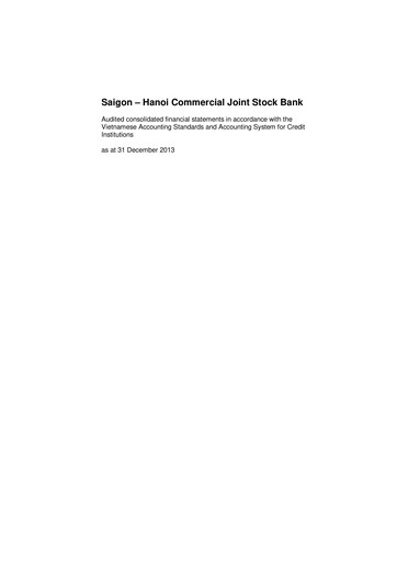 Thumbnail SHB (Saigon - Hanoi Commercial Joint Stock Bank) Financial Statement 2013