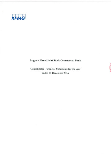Thumbnail SHB (Saigon - Hanoi Commercial Joint Stock Bank) Financial Statement 2016