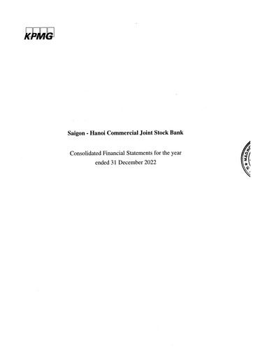 Thumbnail SHB (Saigon - Hanoi Commercial Joint Stock Bank) Financial Statement 2022