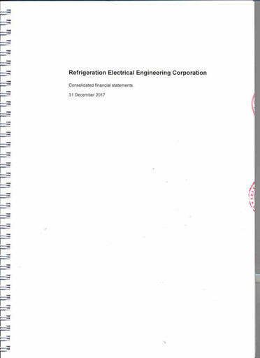 Thumbnail REE (Refrigeration Electrical Engineering Corporation) Financial Statement 2017