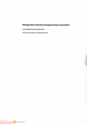 Thumbnail REE (Refrigeration Electrical Engineering Corporation) Financial Statement 2019