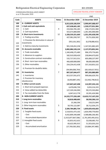 Thumbnail REE (Refrigeration Electrical Engineering Corporation) Financial Statement 2020-q4