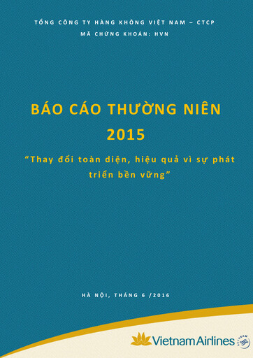 Thumbnail Vietnam Airlines Annual Report 2015