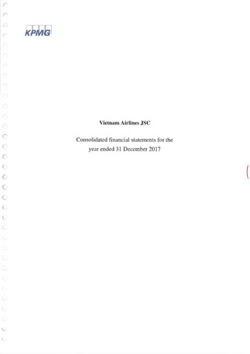 Thumbnail Vietnam Airlines Financial Statement 2017