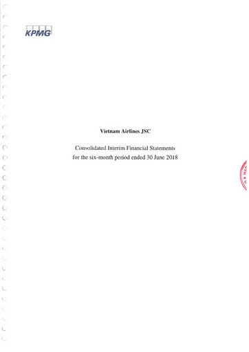Thumbnail Vietnam Airlines Half-year Report 2018-h1