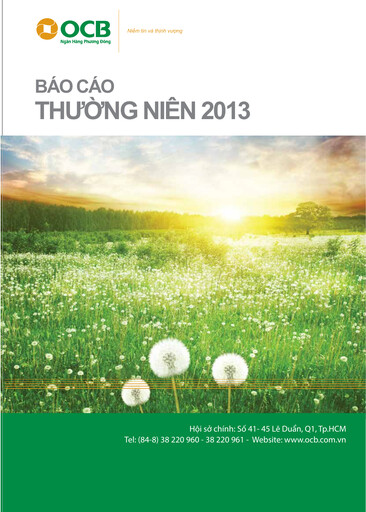 Thumbnail OCB (Orient Commercial Joint Stock Bank) Annual Report 2013