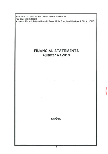 Thumbnail Vietcap Securities Financial Statement 2019