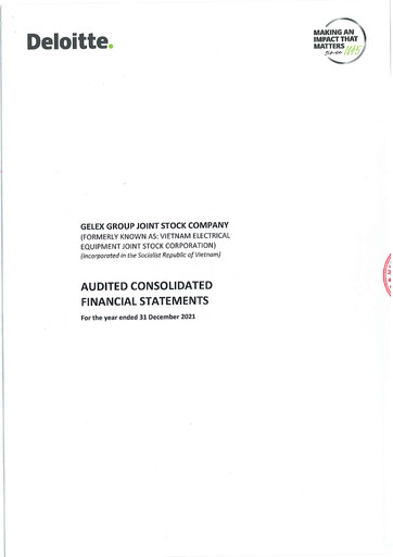 Thumbnail GELEX Group Joint Stock Company Financial Statement 2021
