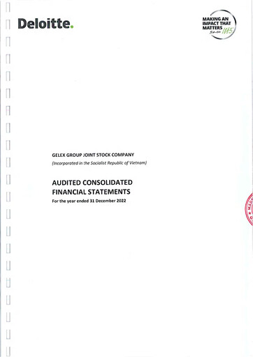 Thumbnail GELEX Group Joint Stock Company Financial Statement 2022