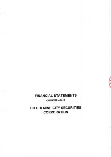 Thumbnail HSC (Ho Chi Minh City Securities Corporation) Financial Statement 2018
