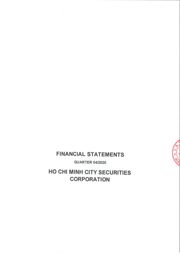 Thumbnail HSC (Ho Chi Minh City Securities Corporation) Financial Statement 2020