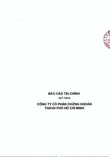 Thumbnail HSC (Ho Chi Minh City Securities Corporation) Quarterly Report 2016-q1