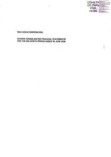 Thumbnail Vinh Hoan Corporation Half-year Report 2026-h1