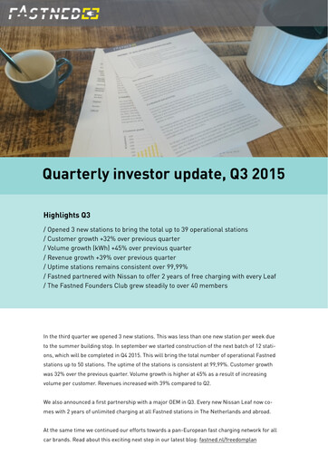 Thumbnail Fastned Quarterly Report 2015-q3