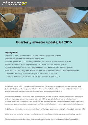 Thumbnail Fastned Quarterly Report 2015-q4