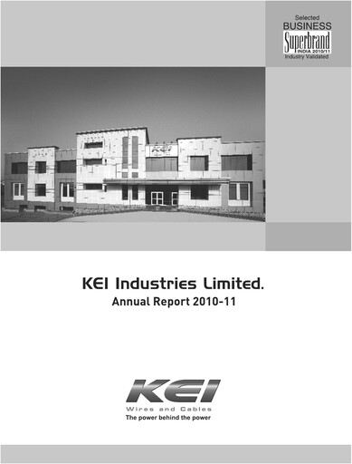 Thumbnail KEI Industries Annual Report 2010-2011