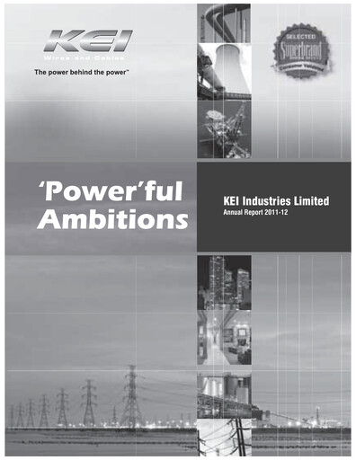 Thumbnail KEI Industries Annual Report 2011-2012