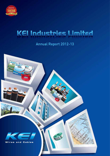 Thumbnail KEI Industries Annual Report 2012-2013