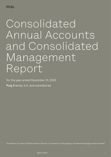 Thumbnail Puig Brands Financial Statement 2025