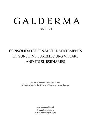Thumbnail Galderma Group Financial Statement 2021-2023