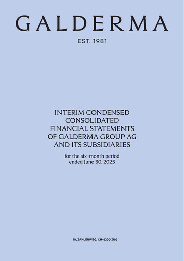 Thumbnail Galderma Group Financial Statement 2025-h1