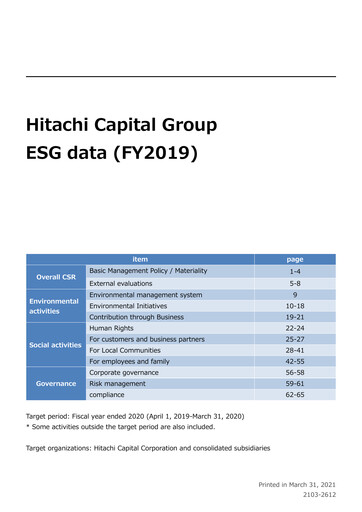 Thumbnail Mitsubishi HC Capital ESG Report fy2019