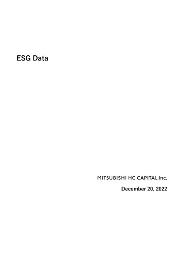 Thumbnail Mitsubishi HC Capital ESG Report fy2022