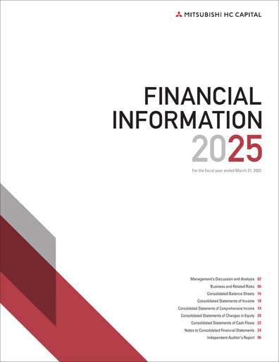 Thumbnail Mitsubishi HC Capital Financial Statement fy2025