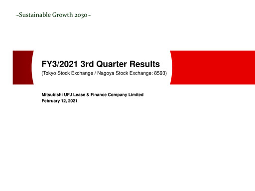 Thumbnail Mitsubishi HC Capital Quarterly Report 2021-q3