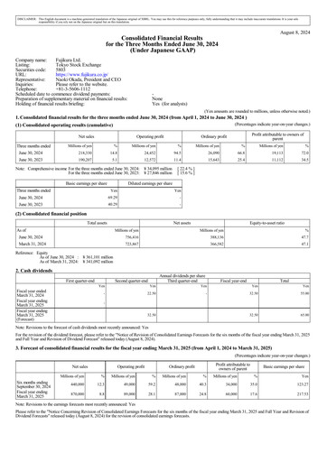 Thumbnail Fujikura Quarterly Report 2025-q1