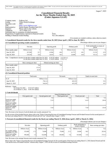 Thumbnail Fujikura Quarterly Report 2026-q1