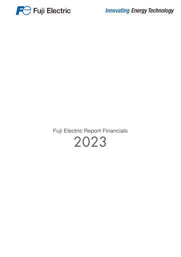 Thumbnail Fuji Electric Financial Report 2023