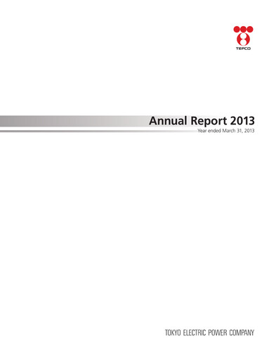 Thumbnail Tokyo Electric Power Company Annual Report 2013