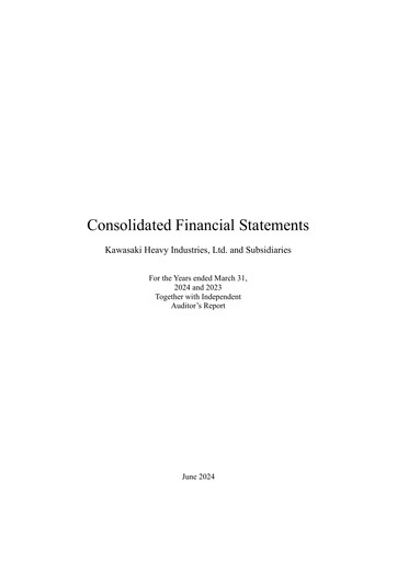 Miniature Kawasaki Heavy Industries Bilan financier fy2024