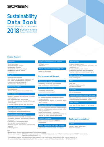 Thumbnail SCREEN Holdings Sustainability Report 2018