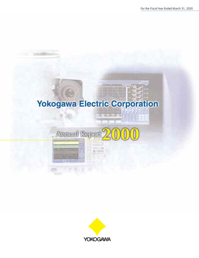 Thumbnail Yokogawa Electric Corporation Annual Report 2000