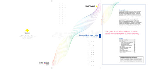 Thumbnail Yokogawa Electric Corporation Annual Report 2004